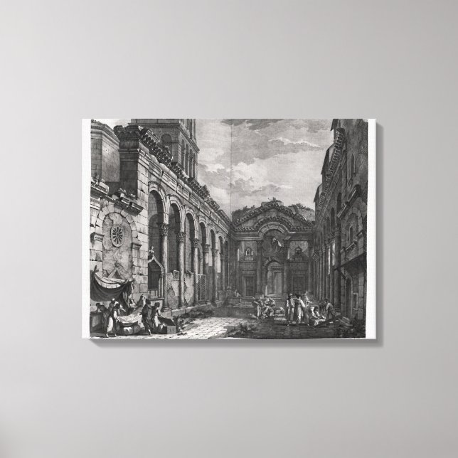 Toile Vue sur le péristyle du palais de (Recto)