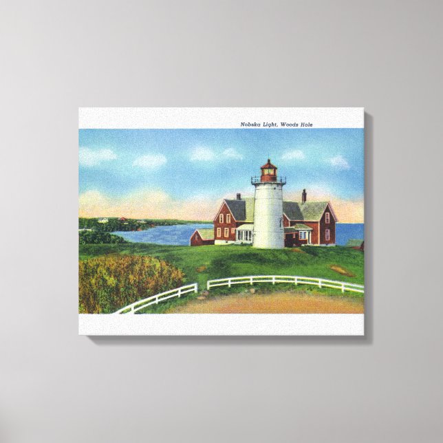 Toile Vue sur le phare Nobska, Hole Woods (Recto)