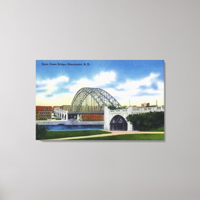 Toile Vue sur le pont Notre-Dame (Recto)