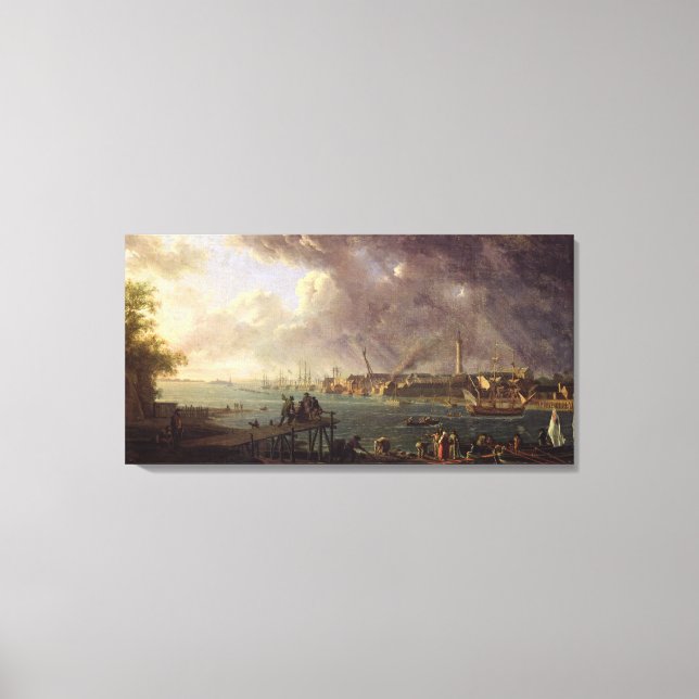 Toile Vue sur le port de Lorient (Recto)