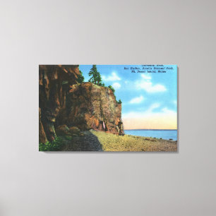 Toile Vue sur le Rocher de la Cathédrale, Bar Harbour