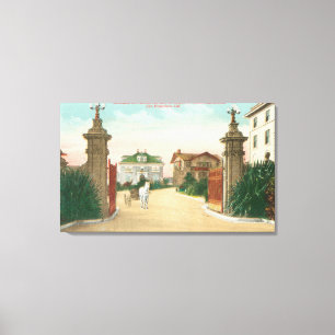 Toile Vue sur l'entrée de la terrasse Presidio