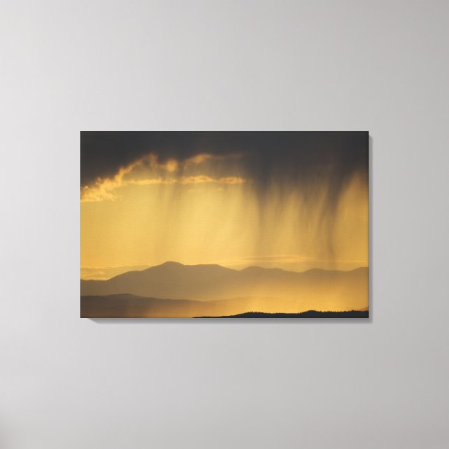 Toile Vue sur les collines successives le long du sommet (Recto)