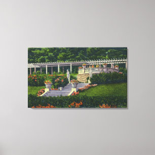 Toile Vue sur les jardins de Yaddo