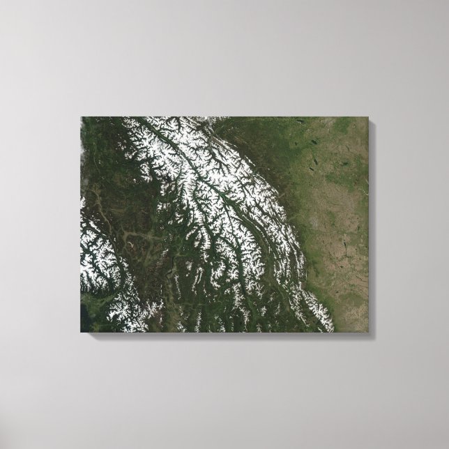 Toile Vue sur les Rocheuses (Recto)