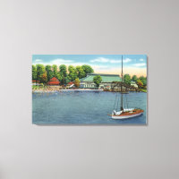 Vue sur Midway Park Beach et Pavilion