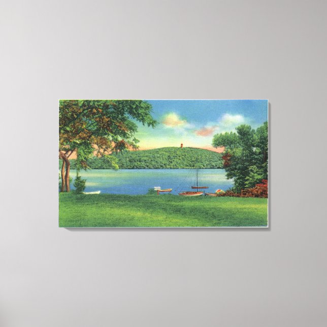 Toile Vue sur Scargo Hill et la tour (Recto)