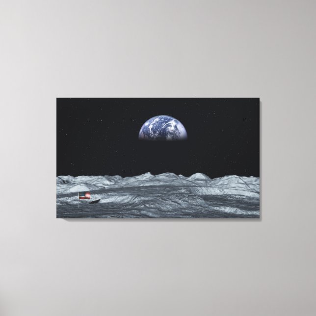 Toile Vue sur Terre (Recto)
