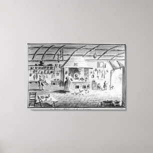 Toile Vue sur une cuisine italienne à Lerici