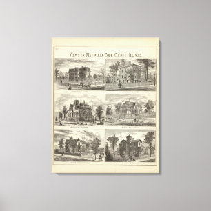 Toile Vues dans Maywood, le comté de Cook, l'Illinois