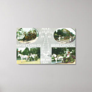 Toile Vues pittoresques du Rose Père Noël Clara Co