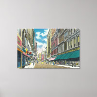 WA Street Downtown Shopping District Scène