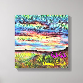 Toile Wa-Wo Wave NFT Art Collection CARTES NUAGE 23/30