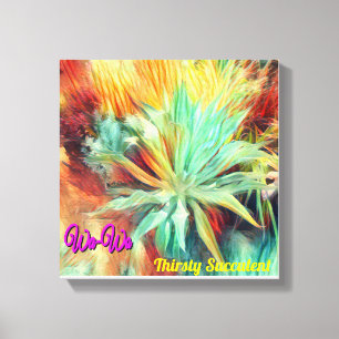 Toile Wa-Wo Wave NFT Art Collection THIRSTY SUCCULENT 25