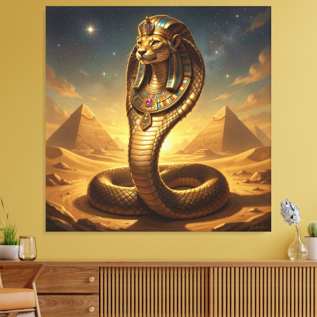 Toile Wadjet – Egyptian Cobra Goddess (Insitu(Salon))