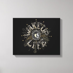 Toile WAKE UP 4 LIFE quota illustration