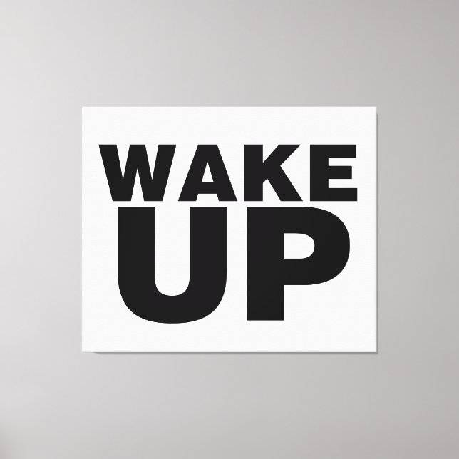 Toile Wake up Black (Recto)