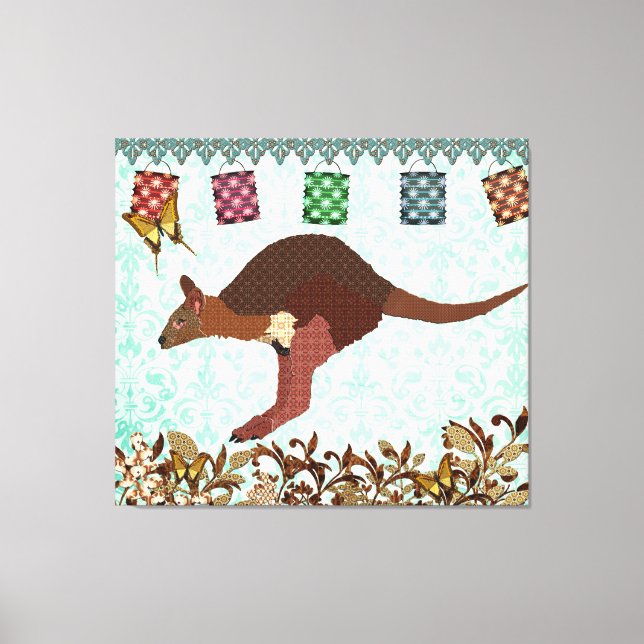 Toile Wallaby Blue Misty Day Canvas (Recto)