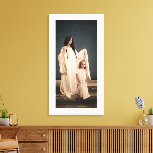 Toile Wallace Nutting LA MÈRE GARDE  (Insitu(Salon))