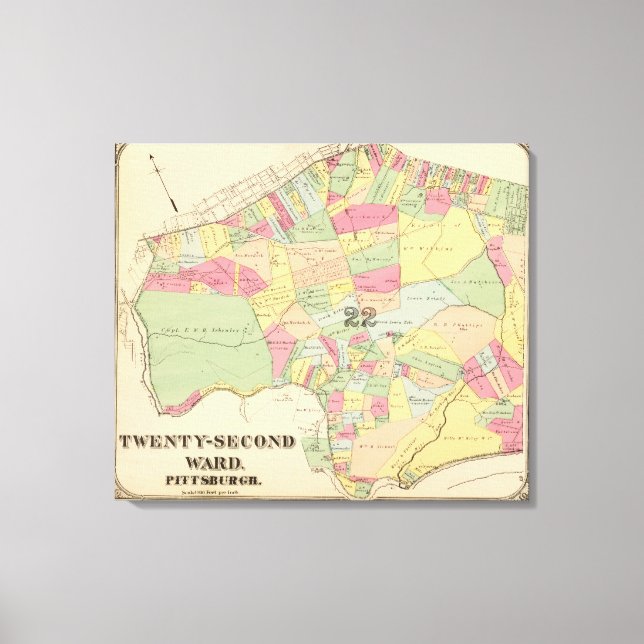 Toile Ward 22 de Pittsburgh, Pennsyvania (Recto)