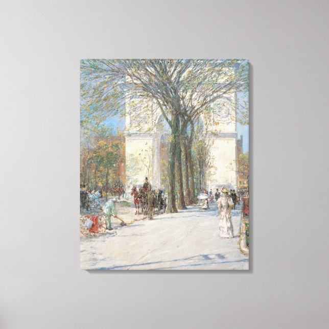 Toile Washington Arch, Spring de Frederick Childe Hassam (Recto)
