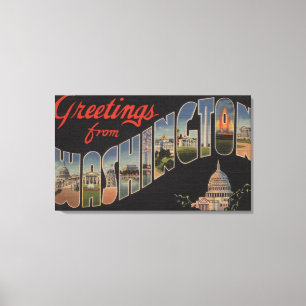 Toile Washington (état) - grandes scènes de lettre