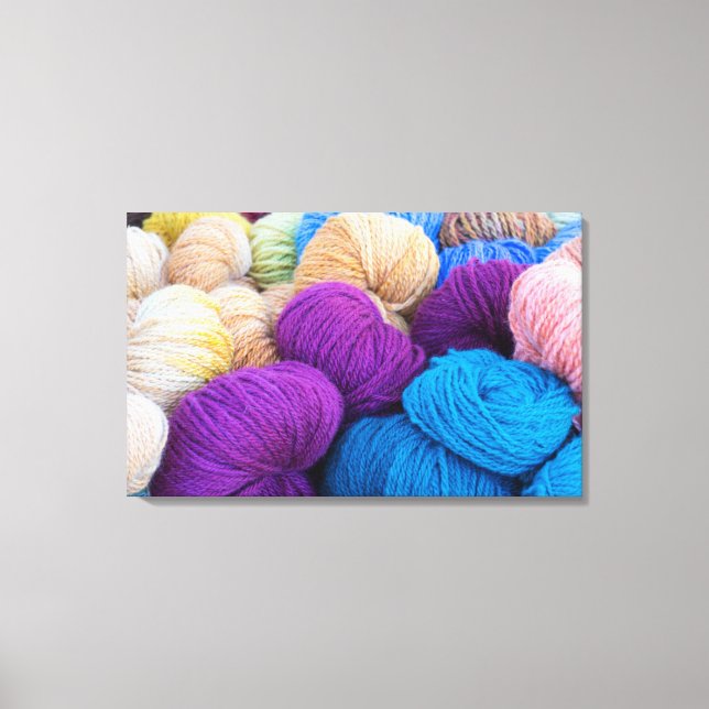 Toile Washington, Seabeck. Boules de fil coloré (Recto)