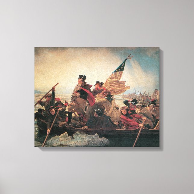Toile Washington Traverser le Delaware par Emanuel Leutz (Recto)