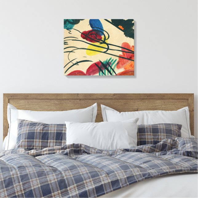 Toile Wassily Kandinsky - Avec trois cavaliers (1910)  - (Insitu(Chambre))