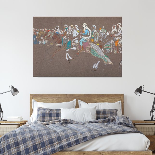 Toile Wassily Kandinsky - Cavalerie arabe  (Insitu(Chambre))