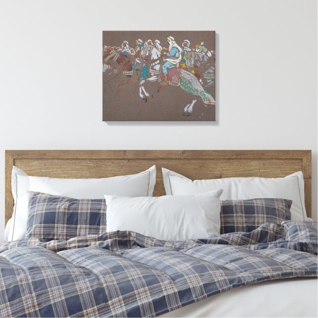 Toile Wassily Kandinsky - Cavalerie arabe  (Insitu(Chambre))