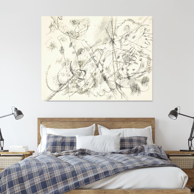 Toile Wassily Kandinsky - Design for an etching (1913) (Insitu(Chambre))