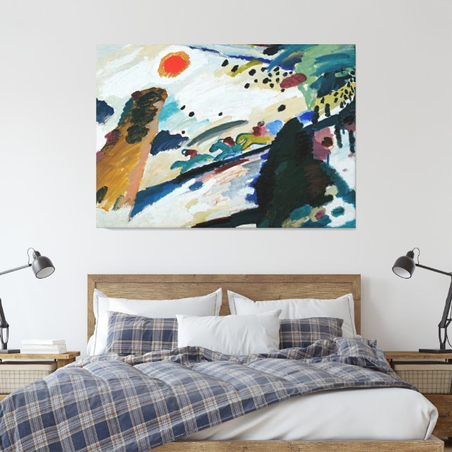 Toile Wassily Kandinsky - Paysage romantique  (Insitu(Chambre))