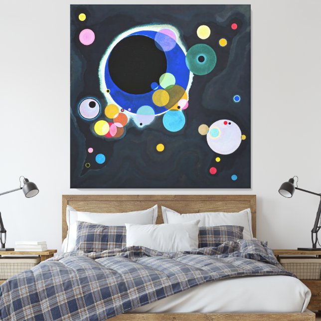 Toile Wassily Kandinsky - Plusieurs Cercles (1926) (Insitu(Chambre))
