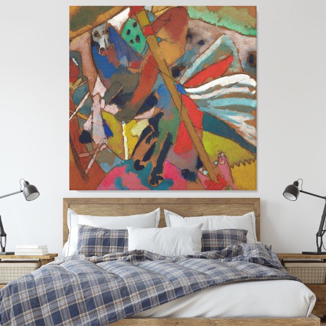 Toile Wassily Kandinsky - St. George II (1911) (Insitu(Chambre))
