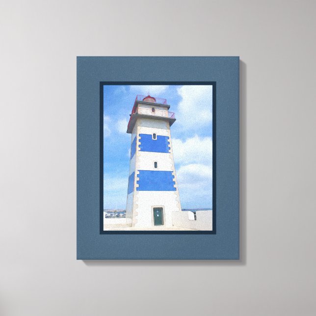 Toile Watercolor lighthouse (Recto)