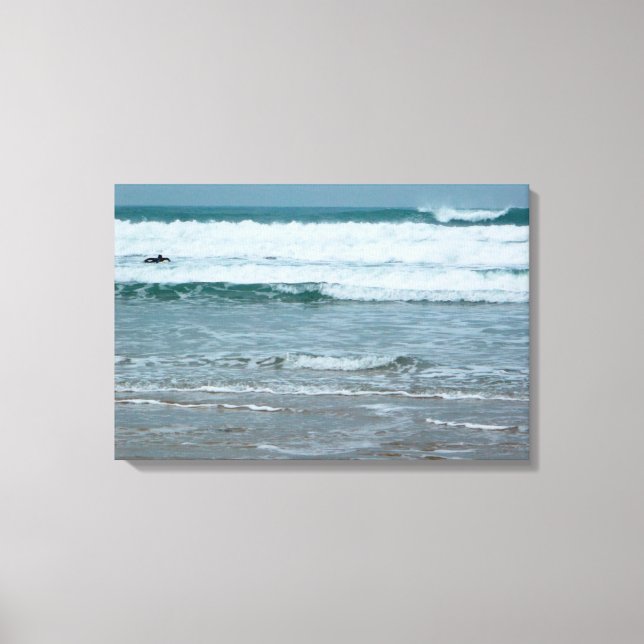 Toile Watergate Bay Beach Newquay Cornwall Angleterre (Recto)
