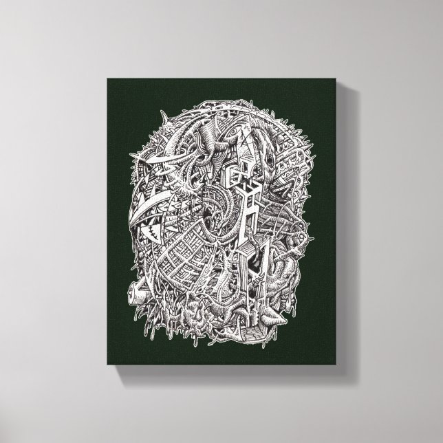 Toile Weirdhead par Brian Benson (Recto)