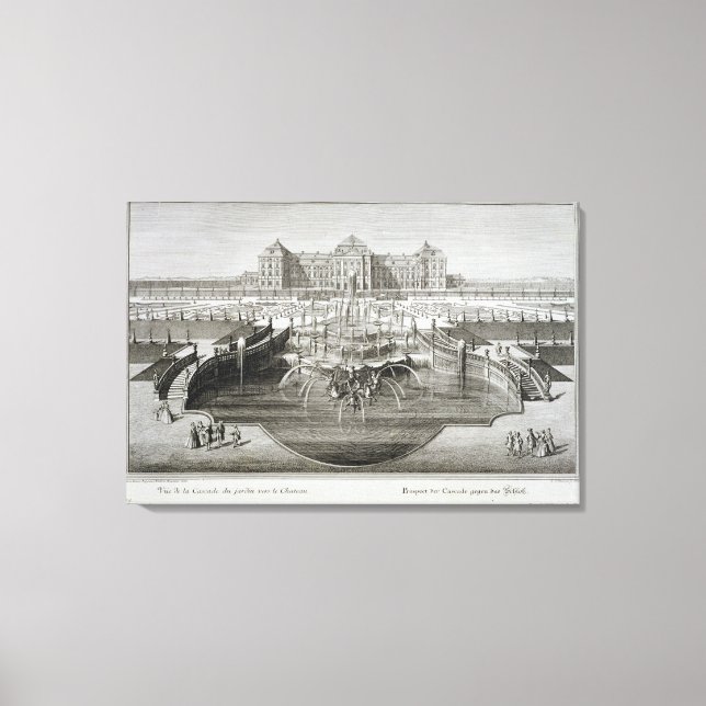 Toile Weissenstein, vue sur le château depuis le Bar (Recto)