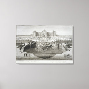 Toile Weissenstein, vue vers le château de la barre