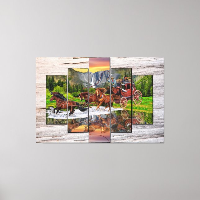 TOILE WELLES FARGO STAGECOACH (Recto)