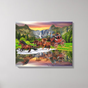 TOILE WELLS FARGO STAGECOACH
