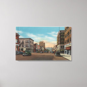 Toile Wenatchee, WAView d'avenue de Wenatchee