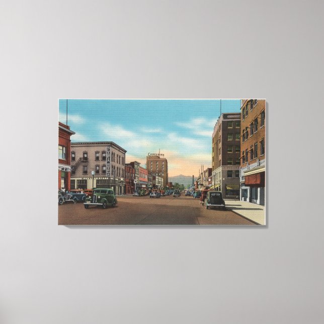 Toile Wenatchee, WAView de Wenatchee Ave. (Recto)