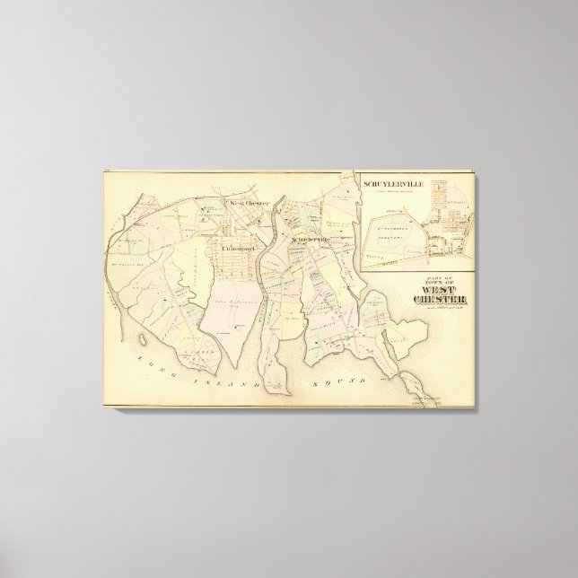 Toile West Chester, Schuylerville, New York (Recto)
