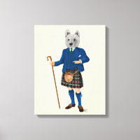 West Highland Terrier à Kilt