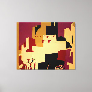 Toile Western Southwest Pueblo WPA National