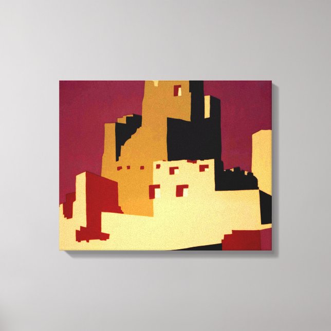 Toile Western Southwest Pueblo WPA National (Recto)