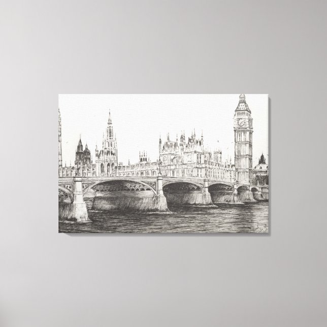Toile Westminster Bridge London UK. 30/10/2006 (Recto)