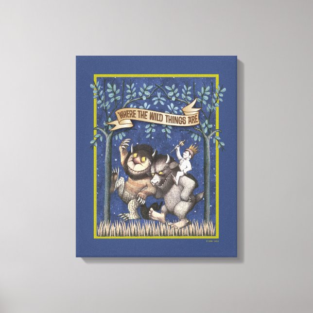 Toile Where the Wild Things Are Graphique (Recto)